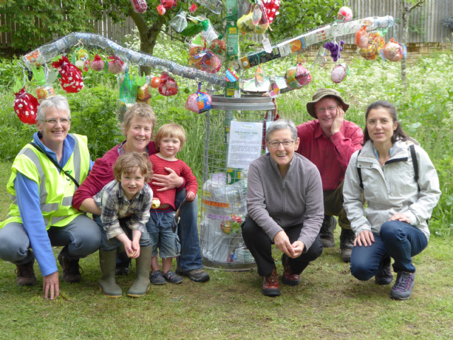 FAB Plastic Tree for Cupar Arts Festival 2016 highlighting plastic waste